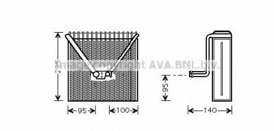 AVA QUALITY COOLING sav011 -  Испаритель, кондиционер